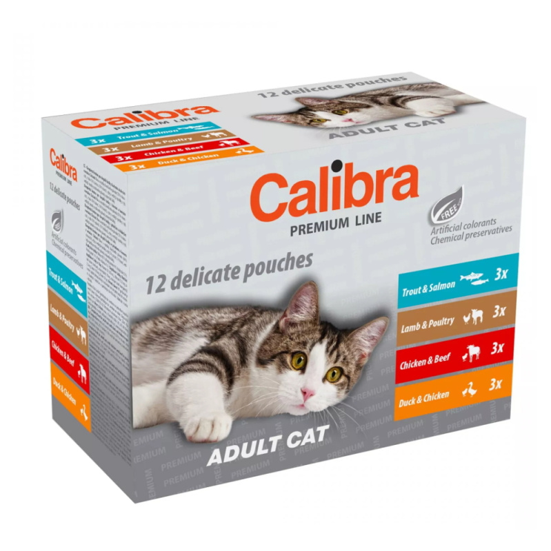 Calibra Cat kapsa Premium Adult multipack 12x100g