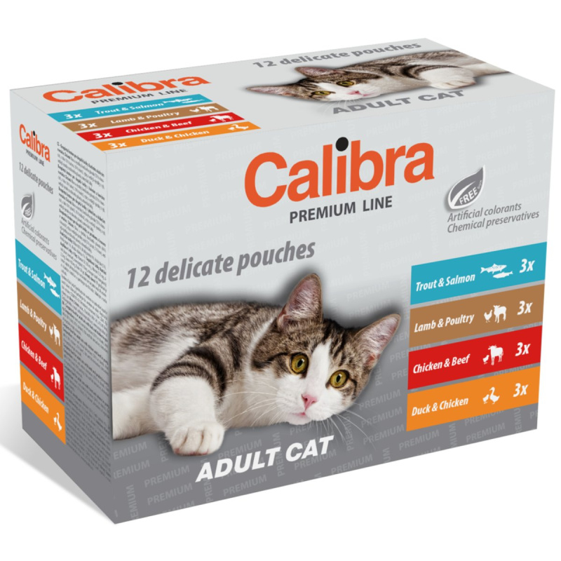 Calibra Cat kapsa Premium Adult multipack 12x100g