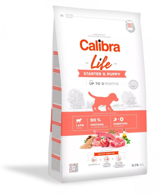 Calibra Dog Life Starter & Puppy Lamb 0,75 kg