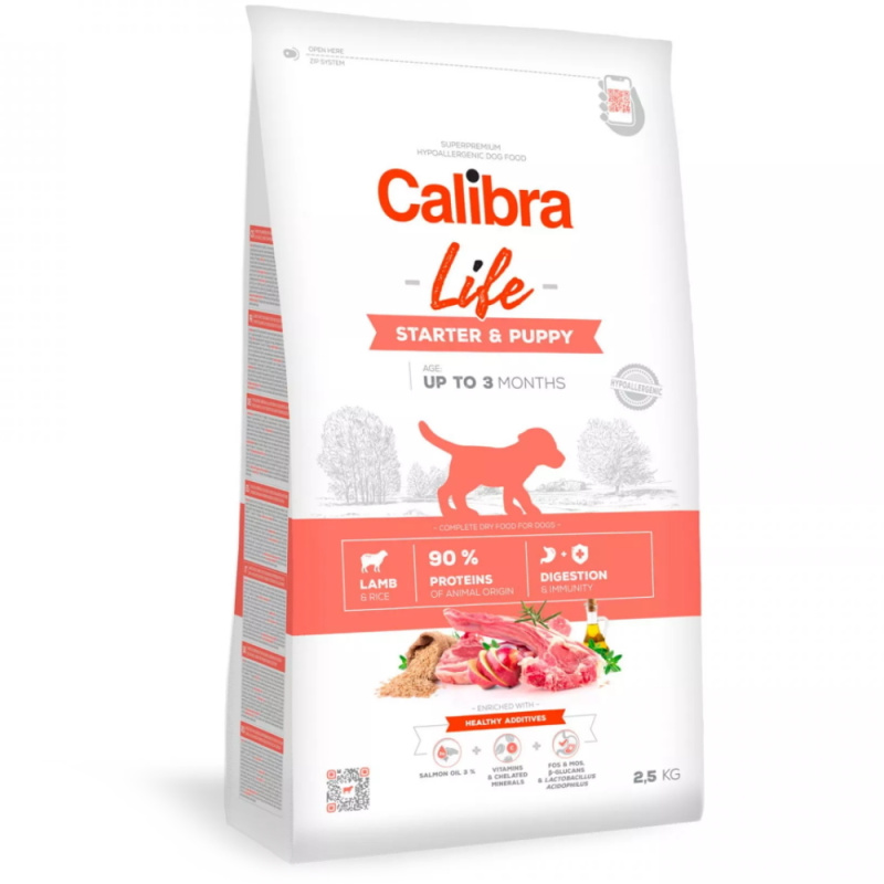 Calibra Dog Life Starter & Puppy Lamb 2,5 kg