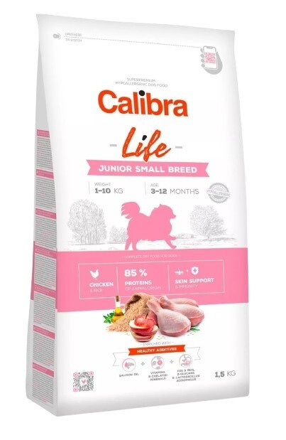 Calibra Dog Life Junior Small Breed Chicken 1,5kg