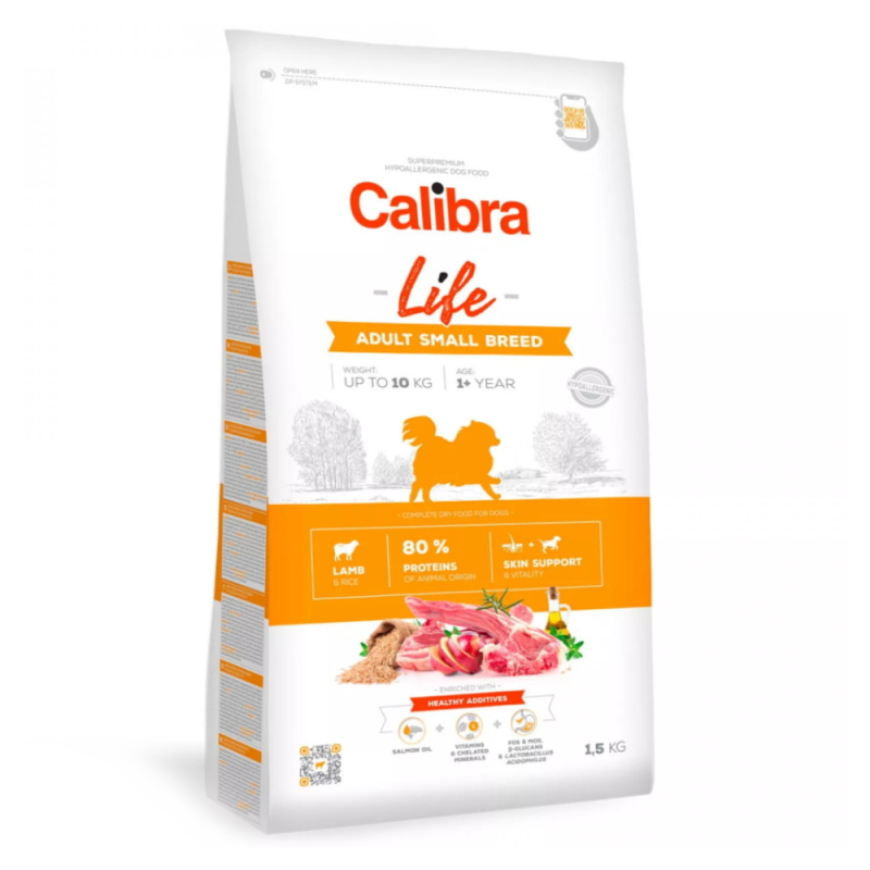Calibra Dog Life Adult Small Breed Lamb 1,5 kg