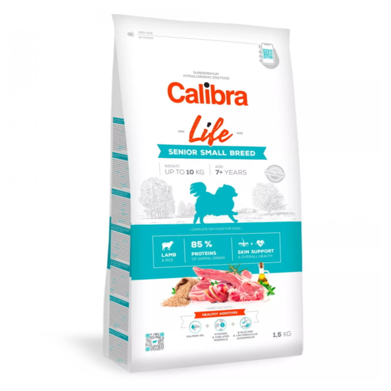 Calibra Dog Life Senior Small Breed Lamb 1,5 kg