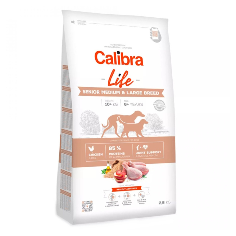 Calibra Dog Life Senior Medium&Large Chicken 2,5 kg