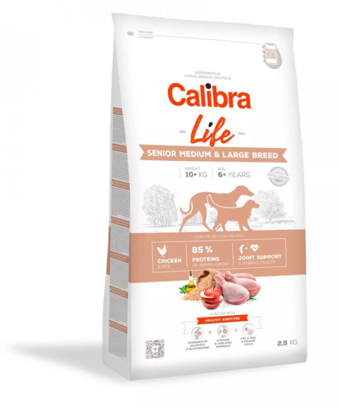 Calibra Dog Life Senior Medium&Large Chicken 2,5 kg