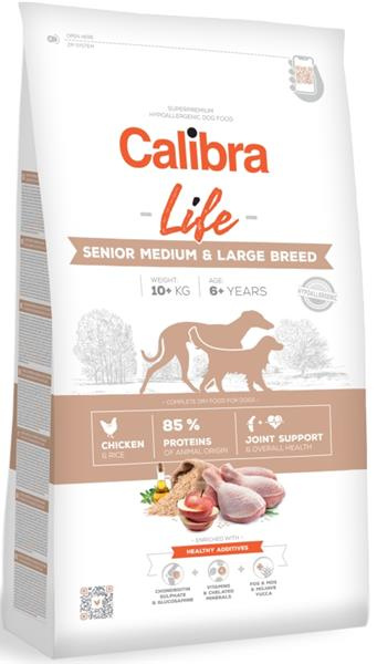 Calibra Dog Life Senior Medium&Large Chicken 2 x 12 kg