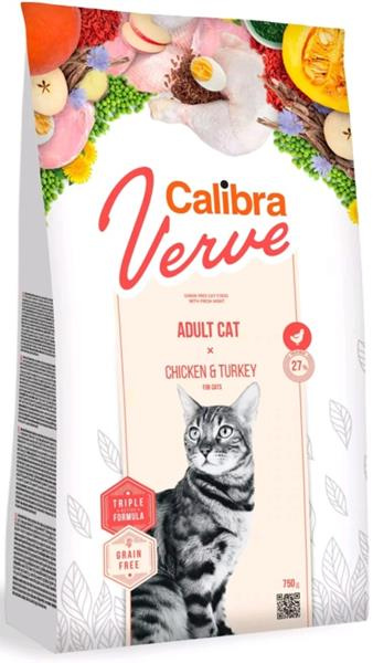 Calibra Cat Verve GF Adult Chicken&Turkey 750 g