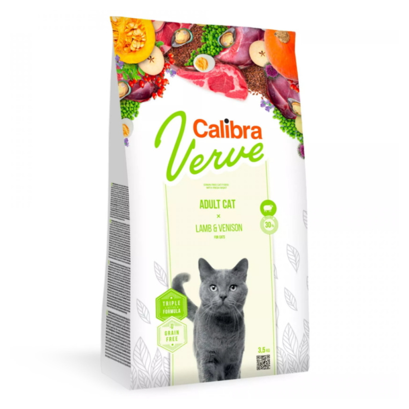 Calibra Cat Verve GF Adult Lamb&Venison 8+ 3,5 kg