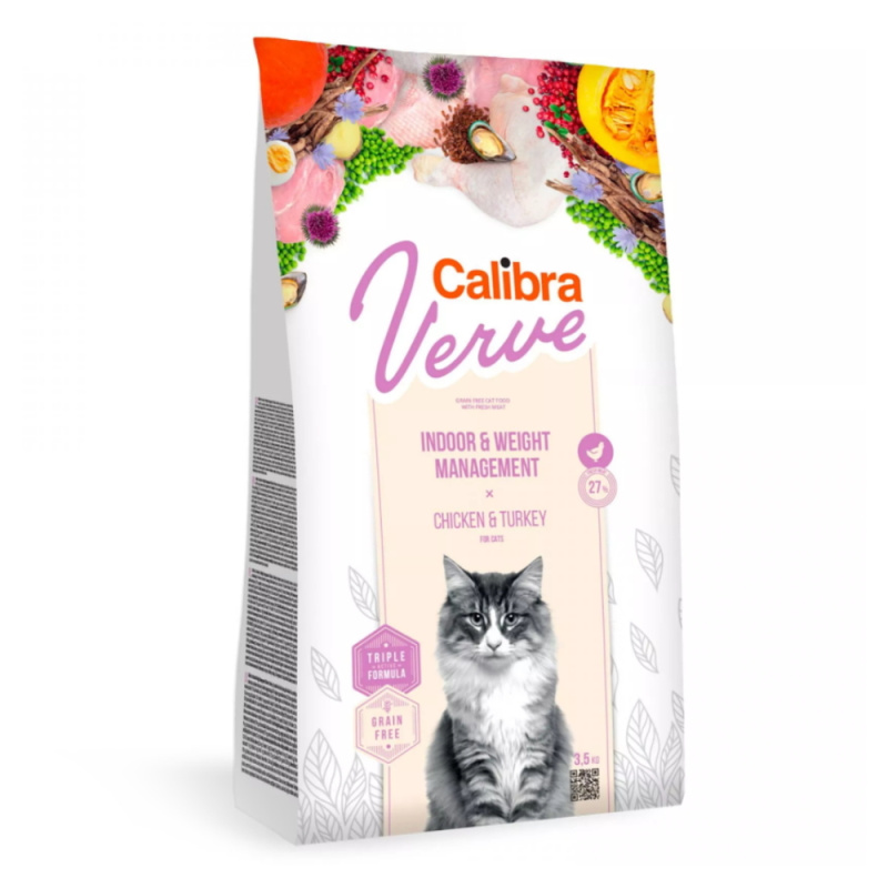 Calibra Cat Verve GF Indoor&Weight Chicken 3,5 kg 