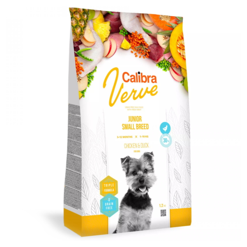 Calibra Dog Verve GF Junior Small Chicken&Duck 1,2 kg