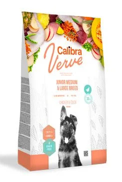 Calibra Dog Verve GF Junior M&L Chicken&Duck 2 kg