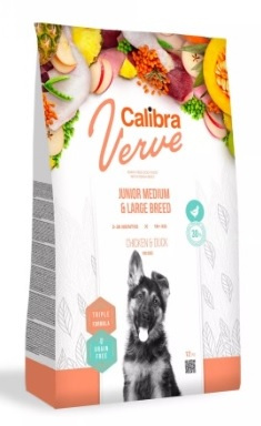 Calibra Dog Verve GF Junior M&L Chicken&Duck 2 kg