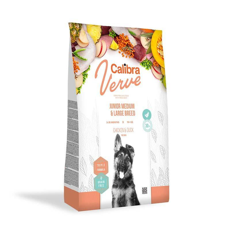Calibra Dog Verve GF Junior M&L Chicken&Duck 12 kg