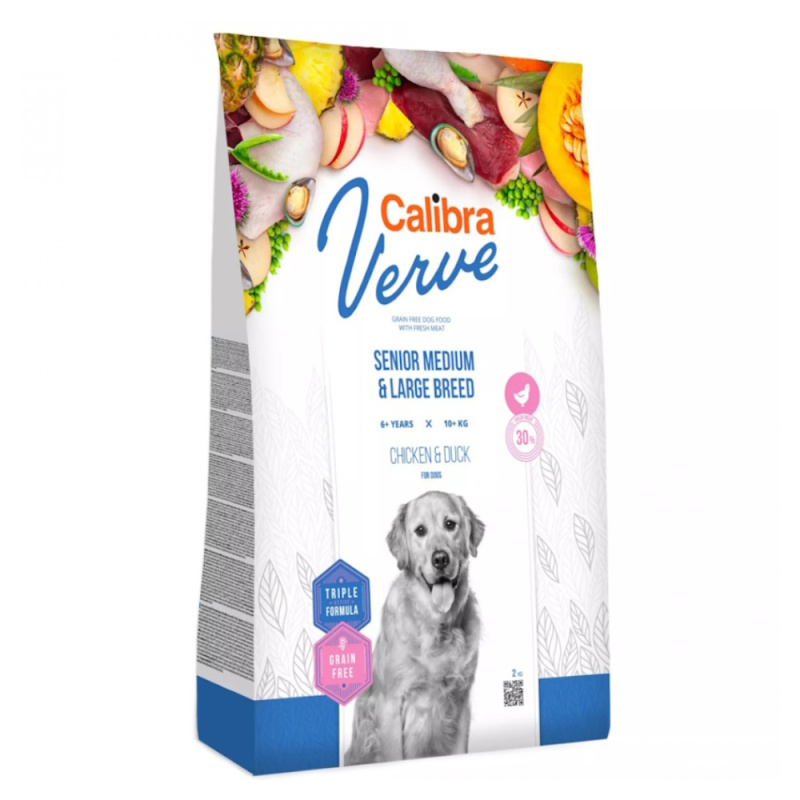 Calibra Dog Verve GF Senior M&L Chicken&Duck 2 kg