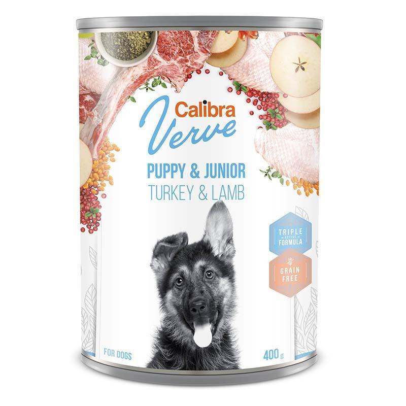 Calibra Dog Verve konz.GF Junior Turkey&Lamb 400g