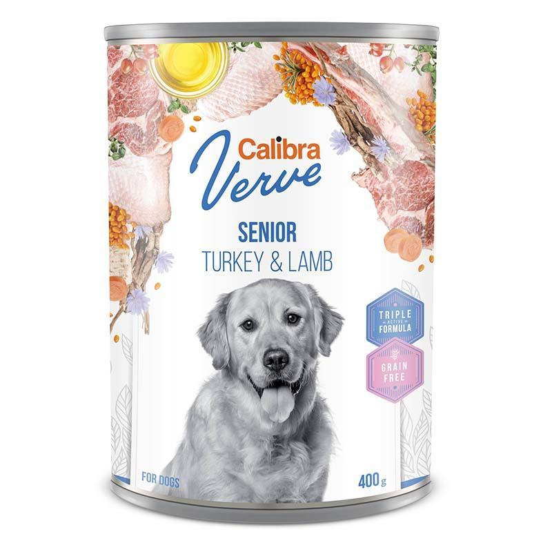 Calibra Dog Verve konz.GF Senior Turkey&Lamb 400g