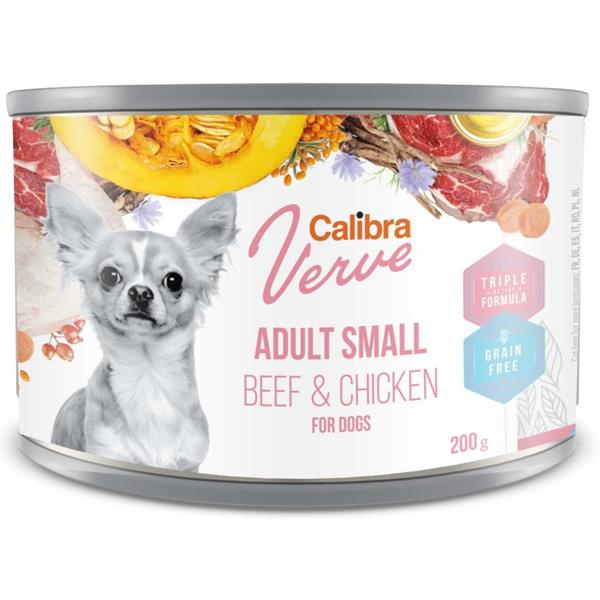 Calibra Dog Verve konz.GF Adult Small Beef&Chick 200g