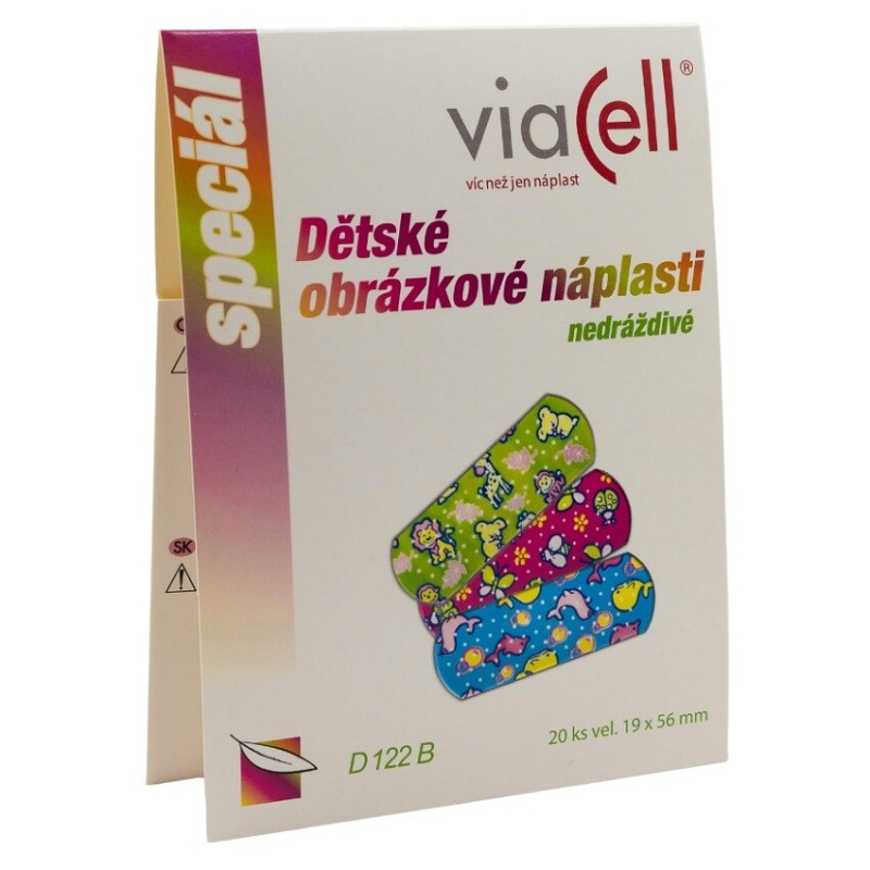 VIACELL Dětské obrázkové náplasti 20 kusů