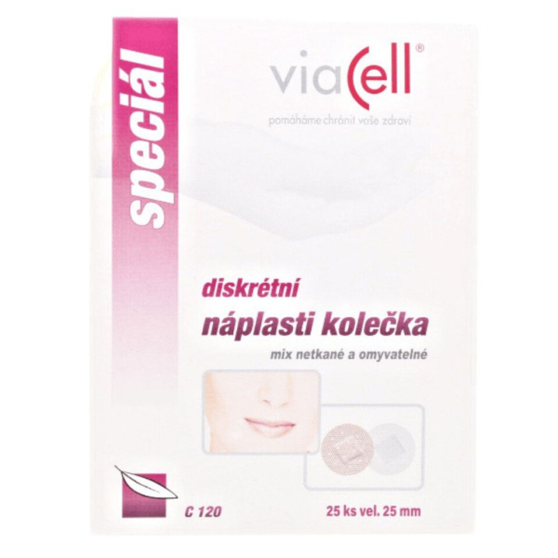 Viacell C120 Náplast diskrétní kolečka d 24 mm 15 ks