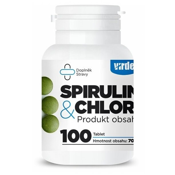 VIRDE Spirulina + chlorella 100 tablet