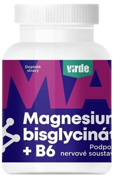 VIRDE Magnesium bisglycinát + B6 90 tobolek