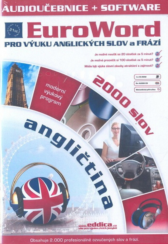 EuroWord Angličtina 2000 slov (Pro výuku anglických slov a frází) - audiokniha z kategorie Jazykové učebnice a slovníky