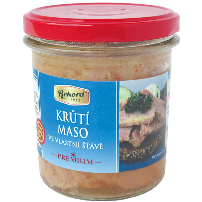 Rekord Krůtí maso ve vlastní šťávě - sklo