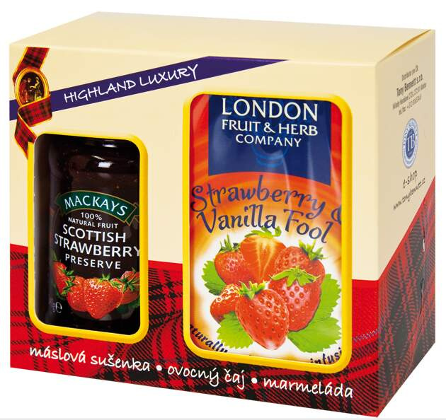 London Fruit & Herb a Mackays - dárková sada - Jahoda
