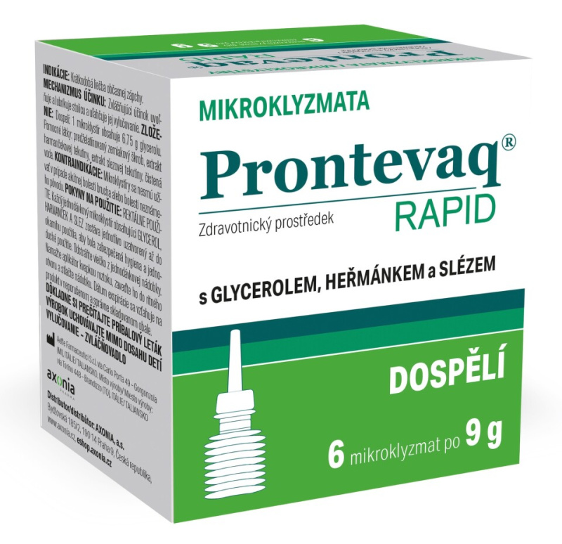 PRONTEVAQ Rapid mikroklyzma dospělí 6 x 9 g