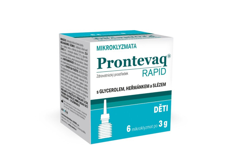 PRONTEVAQ Rapid mikroklyzma pro děti 6 x 3 g