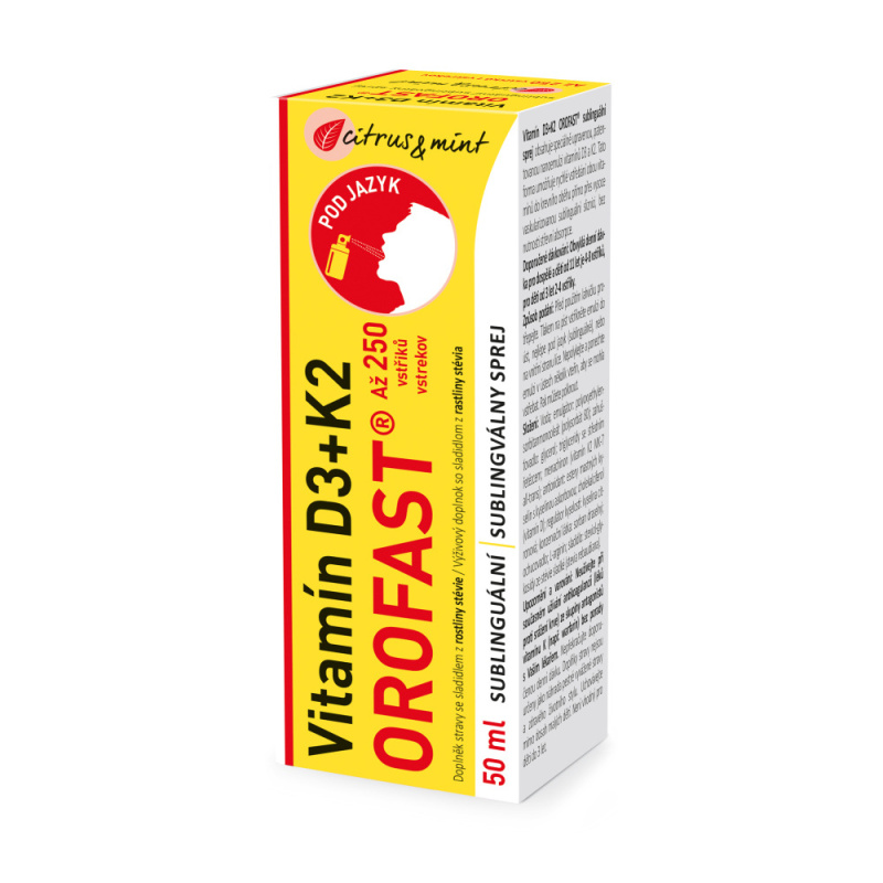 OROFAST Vitamín D3 sublinguální sprej 50 ml
