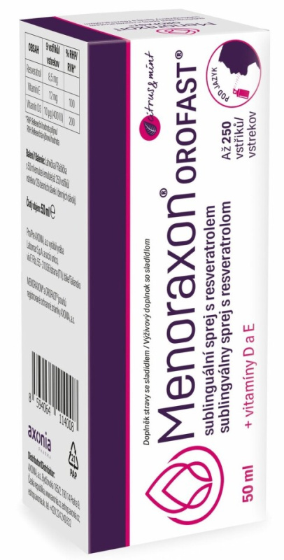 OROFAST Menoraxon sublinguální sprej s resveratrolem 50 ml