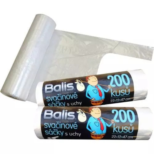 Svačinové sáčky s uchy 200ks 280491