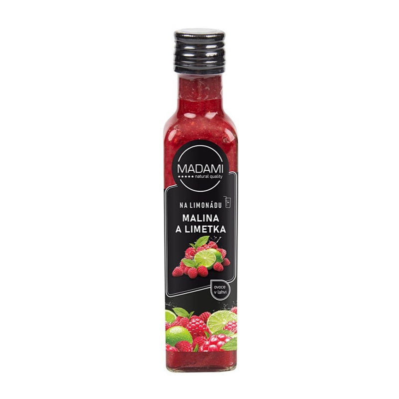 Koncentrát na limonádu - Malina a limetka, 250 ml