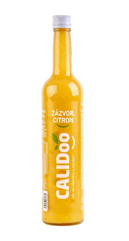calidoo Zázvor, med, citron – tekuté vitamíny s medem 500 ml