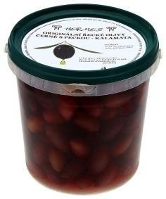 HERMES Olivy černé Kalamata s peckou chlaz. 950 g
