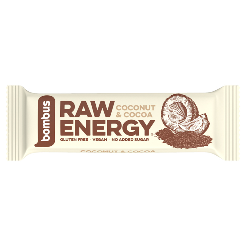 Bombus Raw ENERGY Kokos a kakao 50g