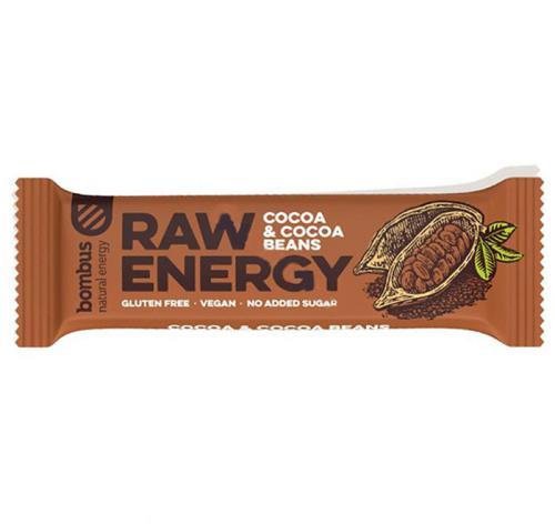 Bombus Raw ENERGY Kakao a kakaové boby 50g