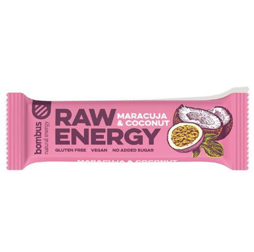 Bombus Raw Energy bar 50 g - marakuja/kokos