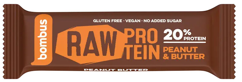 BOMBUS Raw proteinová tyčinka arašídová 50 g