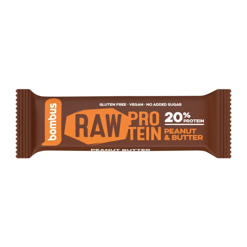 BOMBUS Raw proteinová tyčinka arašídová 50 g