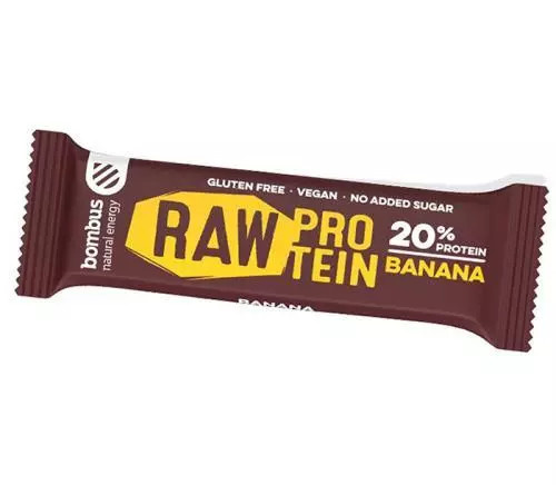 BOMBUS Raw proteinová tyčinka banánová 50 g
