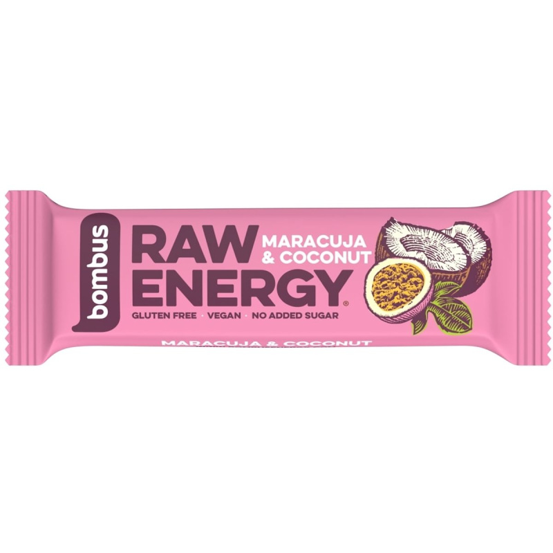 Bombus Raw energy maracuja & coconut tyčinka