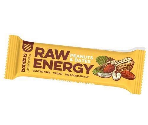 Bombus Raw Energy bar 50 g - arašídy/datle