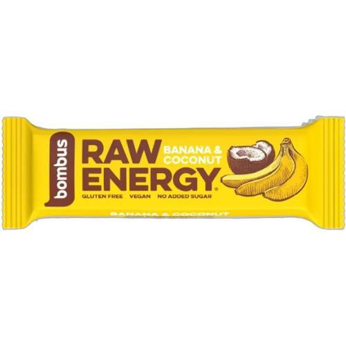 Bombus Raw Energy bar 50 g - banán/kokos