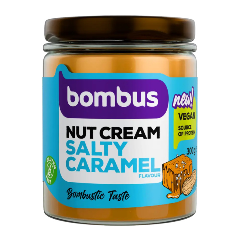 BOMBUS Nut arašídový krém slaný karamel 300 g