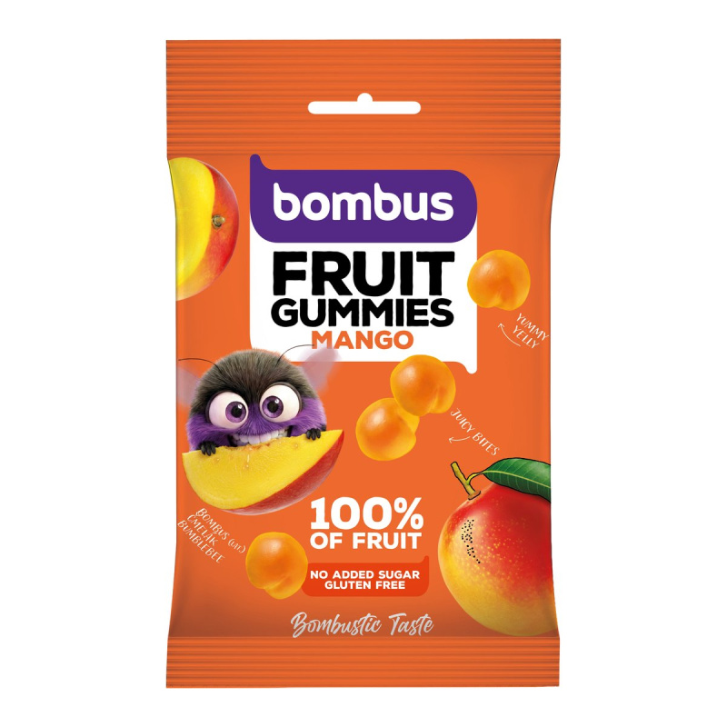 Bombus Ovocné bonbóny- mango, 35 g