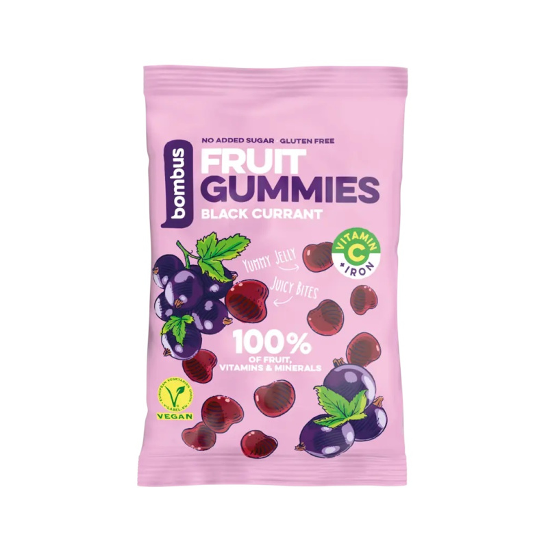 Bombus Ovocné bonbóny- černý rybíz + vitamín C, 35 g