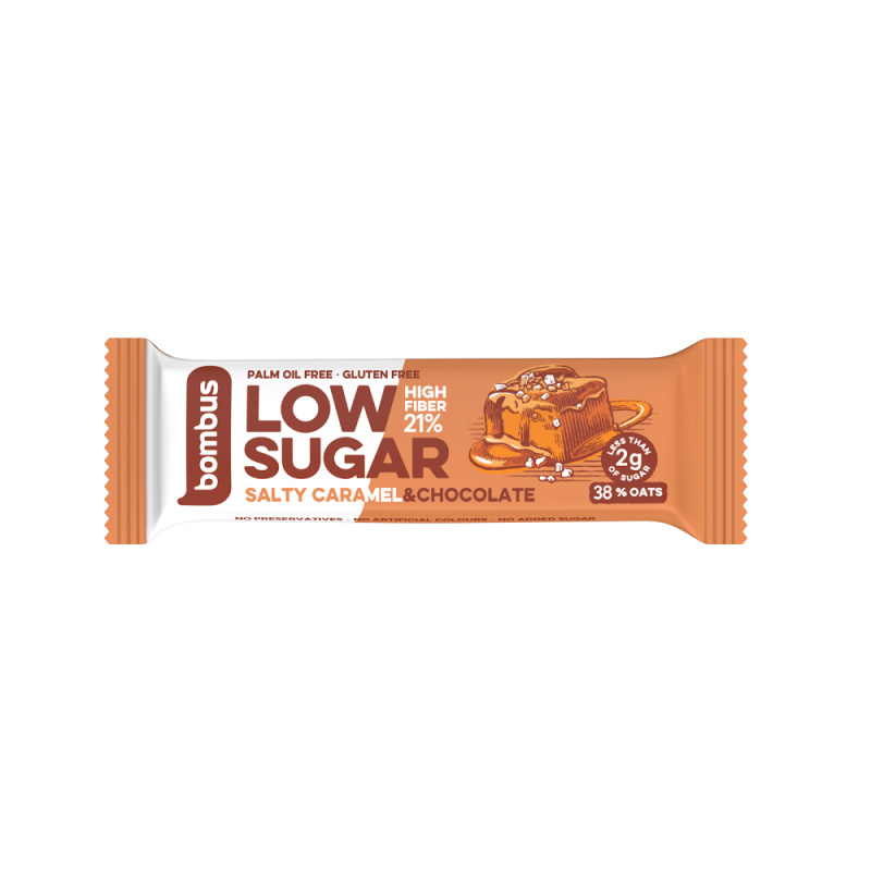 Bombus Low Sugar bar 40 g - slaný karamel/čokoláda