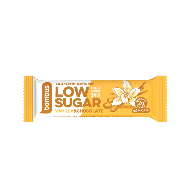 Bombus Low Sugar bar 40 g - vanilka/čokoláda